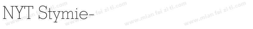 NYT Stymie字体转换